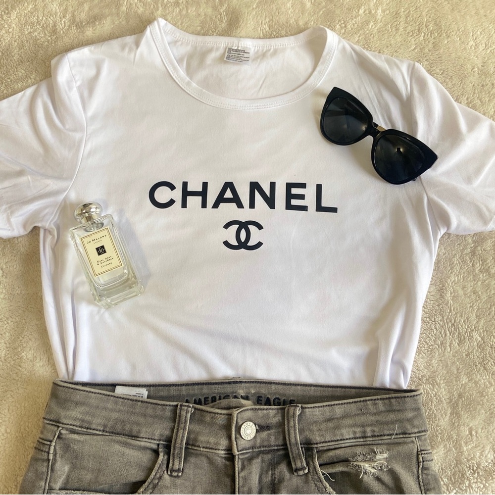 Graphic Tee with Black Logo